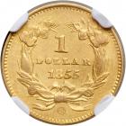 1855-O $1 Gold Indian - 2