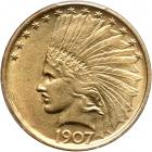 1907 $10 Indian. No periods