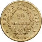 France. 20 Francs, 1811-A. VF - 2