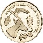 Israel. Joshua "Coin" (Bull and Antelope), State Gold Medal, 2006. BU