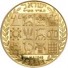 Israel. Pair of David Ben-Gurion, Privately Issued Gold Medals. BU - 2