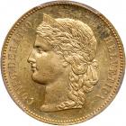 Switzerland. 20 Francs, 1891-B. PCGS MS62