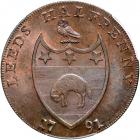 Great Britain - Yorkshire. Halfpenny, 1791. PCGS MS64 - 2