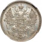 Russia. 15 Kopeks, 1908-SPB ZB. NGC MS64