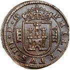 Spain. 8 Maravedis, 1619 (Segovia). NGC AU58 - 2