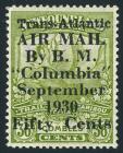 Newfoundland, airmail, 1930, 50¢ on 36¢ Columbia Flight