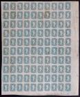 Confederate States, 1863, 10¢ blue, sheet of 100