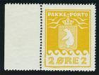 1924, parcel post 2 öre yellow, Thiele II, perf 11.5