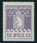 1928, parcel post 15 öre violet, Thiele II, perf 11.5