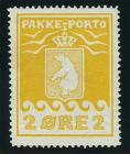 1924, parcel post 2 öre yellow, Thiele II, perf 11.5