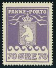 1930, parcel post 70 õre violet, Thiele II, perf 11.5