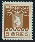 1928, parcel post 5 öre red brown, Thiele II, perf 11.5