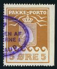 1910, parcel post 5 öre light red brown, Thiele I, perf 12.25 (3 sides)