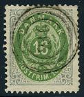 1870s, Denmark 16s bicolor used in Iceland, Numeral #236 cancel