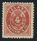 1873, 4sk carmine, perf 12.5