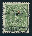 1897, large "þrir/3" on 5a green, perf 14x13½