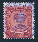 Hvammsfjörður crown cancel, type II, Facit #137