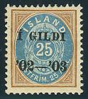 1902, 25a yellow brown, black "I GILDI", perf 12.75