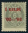 1902, 6a gray, red "I GILDI", perf 14x13.5