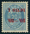 1902, 20a blue, red "I GILDI", perf 14x13.5