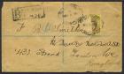 Southern Nigeria, 1912, 3d Edward VII violet on yellow, Forcados bisect cover