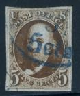 USA, 1847, 5¢ dark brown