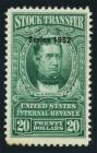 Stock Transfer, 1952, $20 bright green