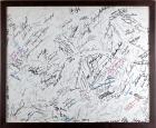 Collection of Celebrity Signatures on Art Board