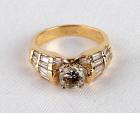 Lady's Diamond, 14K Yellow Gold Ring