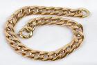 14K Yellow Gold Large Link Choker Necklace