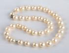 Cultured Pearl, 14K White Gold Necklace