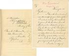 Lincoln, Robert Todd - 1883 Letter Referring To Battle of Gettysburg