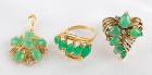 Collection of Jade, 14K Yellow Gold Jewelry