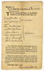 1786 Massachusetts Tavern License Renewal.