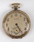 Waltham 14K Yellow Gold Open Face Pocket Watch