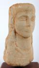 South Arabian. Alabaster Bust of Male Youth, ca. 1st Century AD