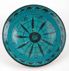 Persian. Large Turquoise Glazed Ceramic Bowl, ca. 13th Century AD