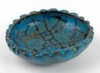 Blue Faience Bowl with Stylized Lotus Pattern, Middle Kingdom, ca. 2055-1650 BC
