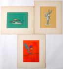 Three Looney Tunes Cels From Warner Brothers - Seven Arts Animation 1969