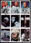 1980s, astronaut signed uncut Space Shot card proof sheets (x3)