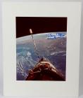 1980s, Buzz Aldrin signed matted color photos & lithos