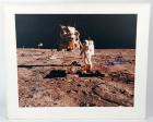 1980s, Buzz Aldrin signed matted color photos (x6)