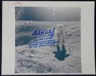 1972 Charlie Duke signed NASA color lithos & photo
