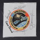 1975, ASTP Flown Crew Signed Beta Cloth