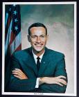 1968, Apollo 7, Donn Eisele signed color portrait litho