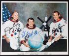 1973-74, Skylab 4 crew signed NASA color litho
