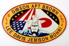 1992, STS-47 FLOWN flight logo board