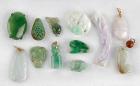 Collection of Multi Colored Jade & Miscellaneous Jade Items