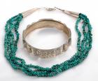 Collection of Silver & Turquoise Jewelry