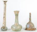 Roman. Lot of Three Repaired Roman Glass Vessels.